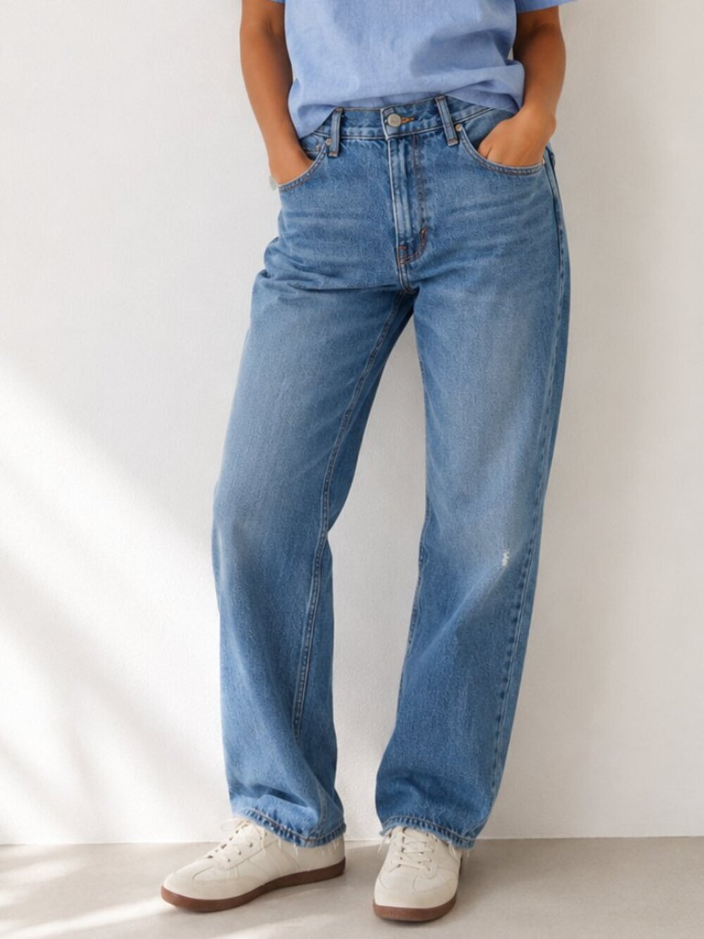Vince Women's High Rise Straight Leg Blue Jeans Size 29 8388